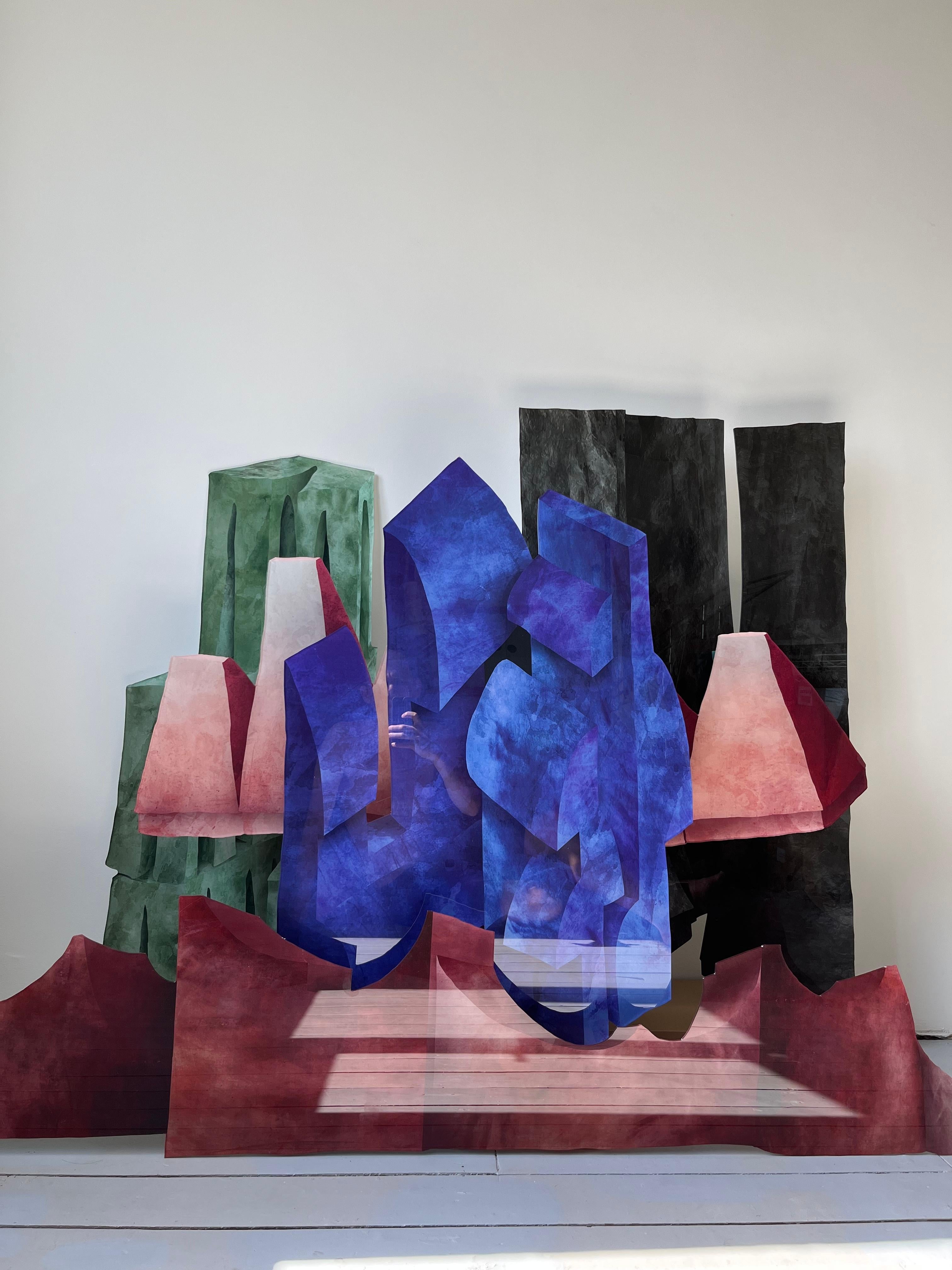 XXIe siècle et contemporain Sculpture murale rose Velvet Realities by  Sven Jansse en vente