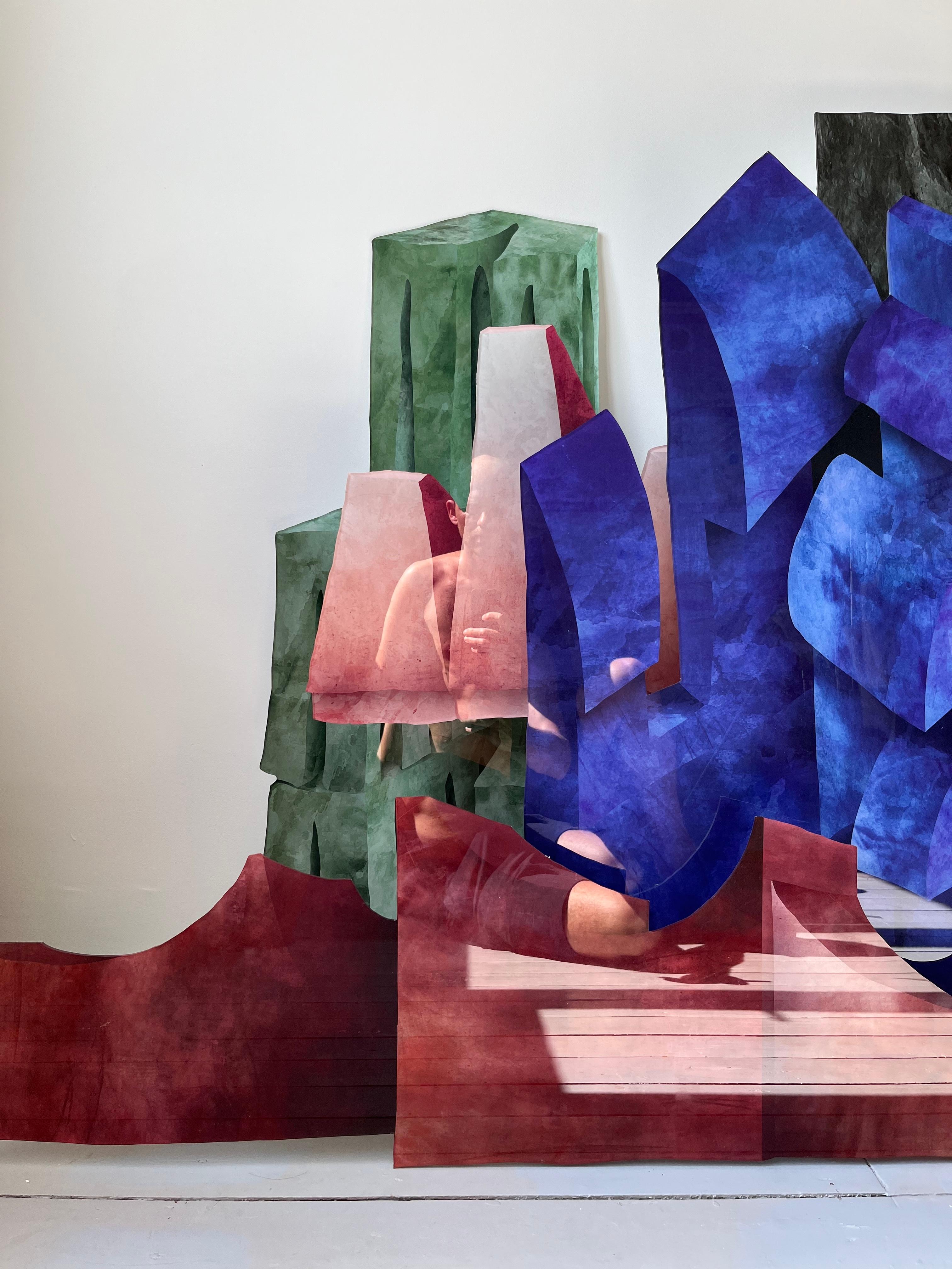 Autre Sculpture murale rose Velvet Realities by  Sven Jansse en vente