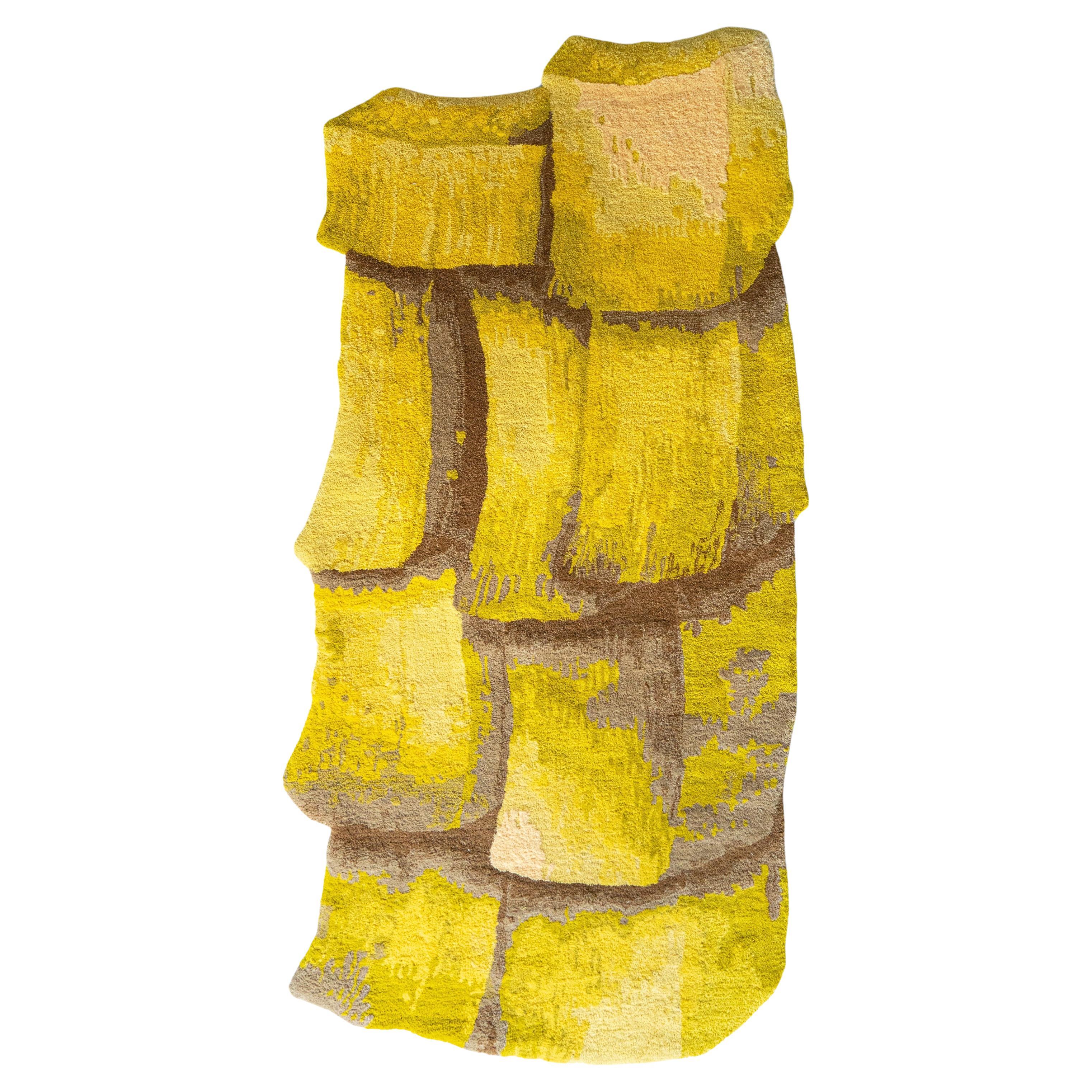 Velvet Realities Yellow Rug by  Sven Jansse