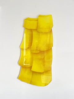 Velvet Realities Yellow Wall Sculpture by  Sven Jansse