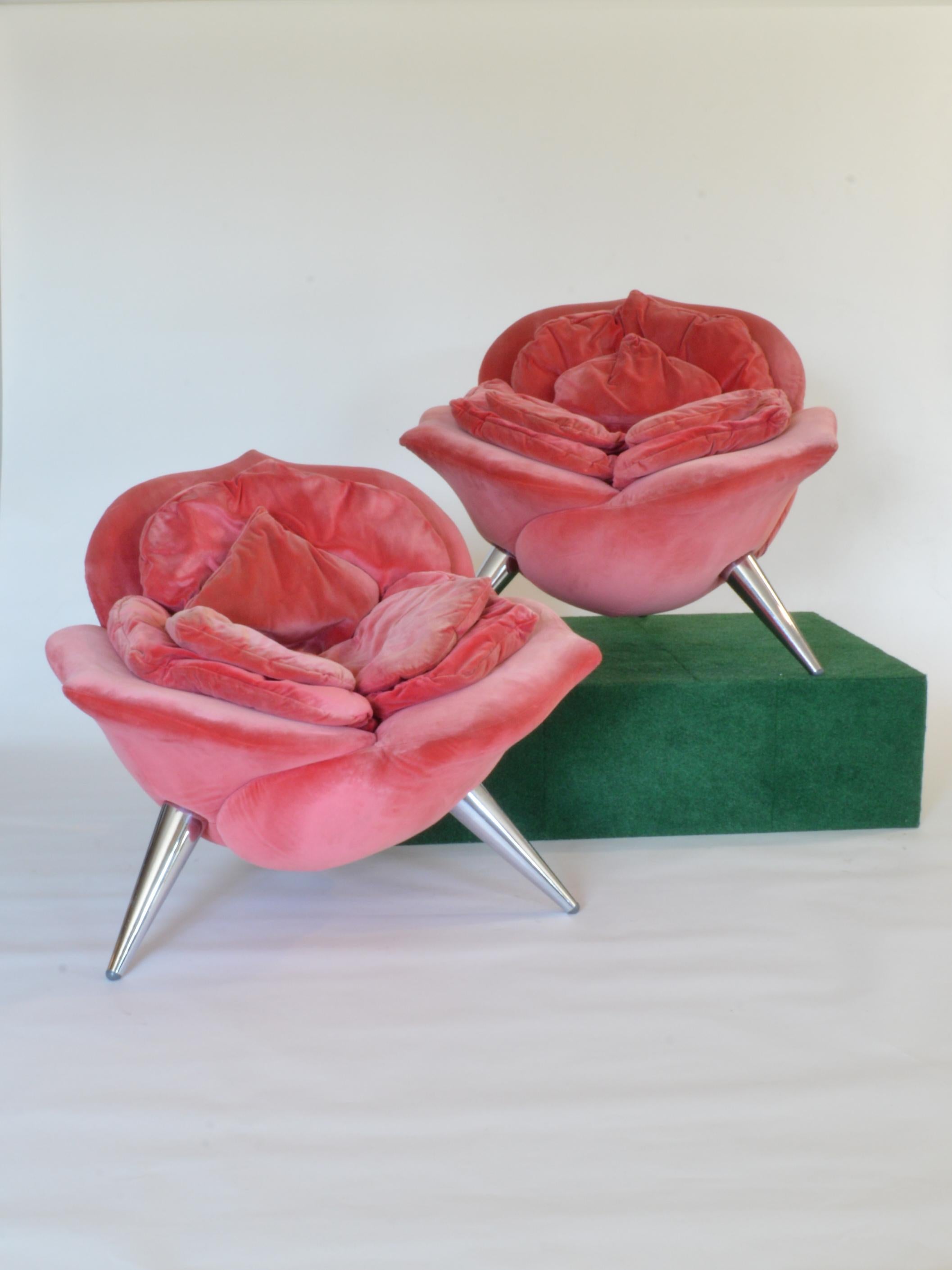 Masanori Umeda Rose Chair by Edra  In Good Condition For Sale In Portland, ME