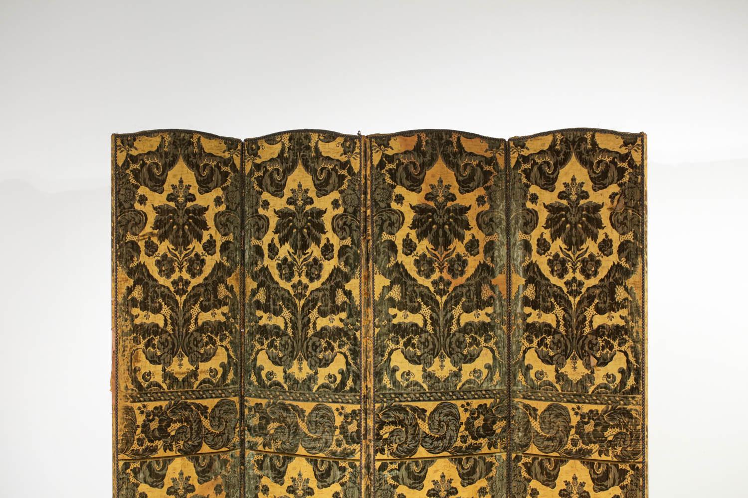 Velvet screen from the 30's / 40's French gold and black - G329 1