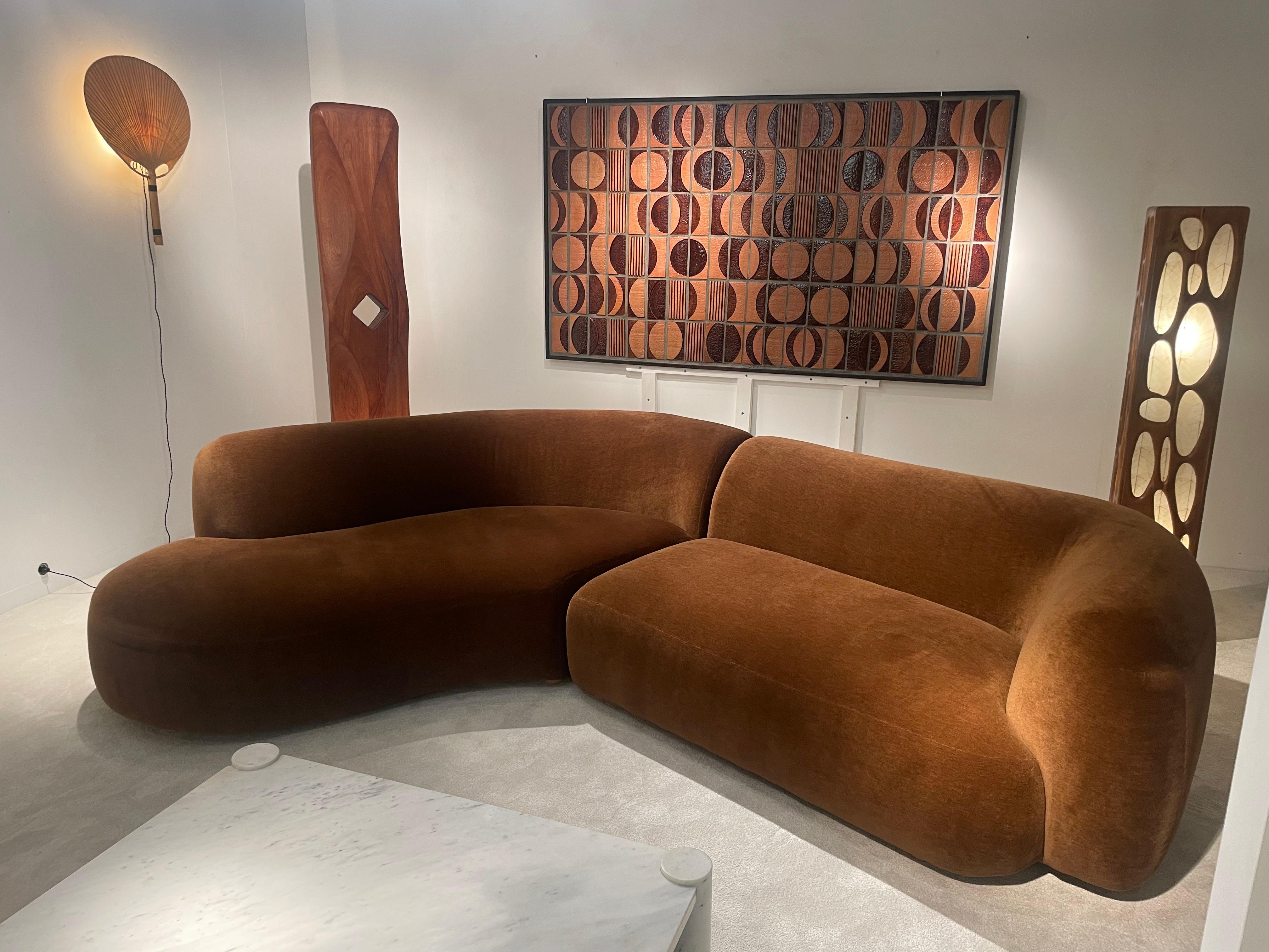Velvet Sofa 1970 3