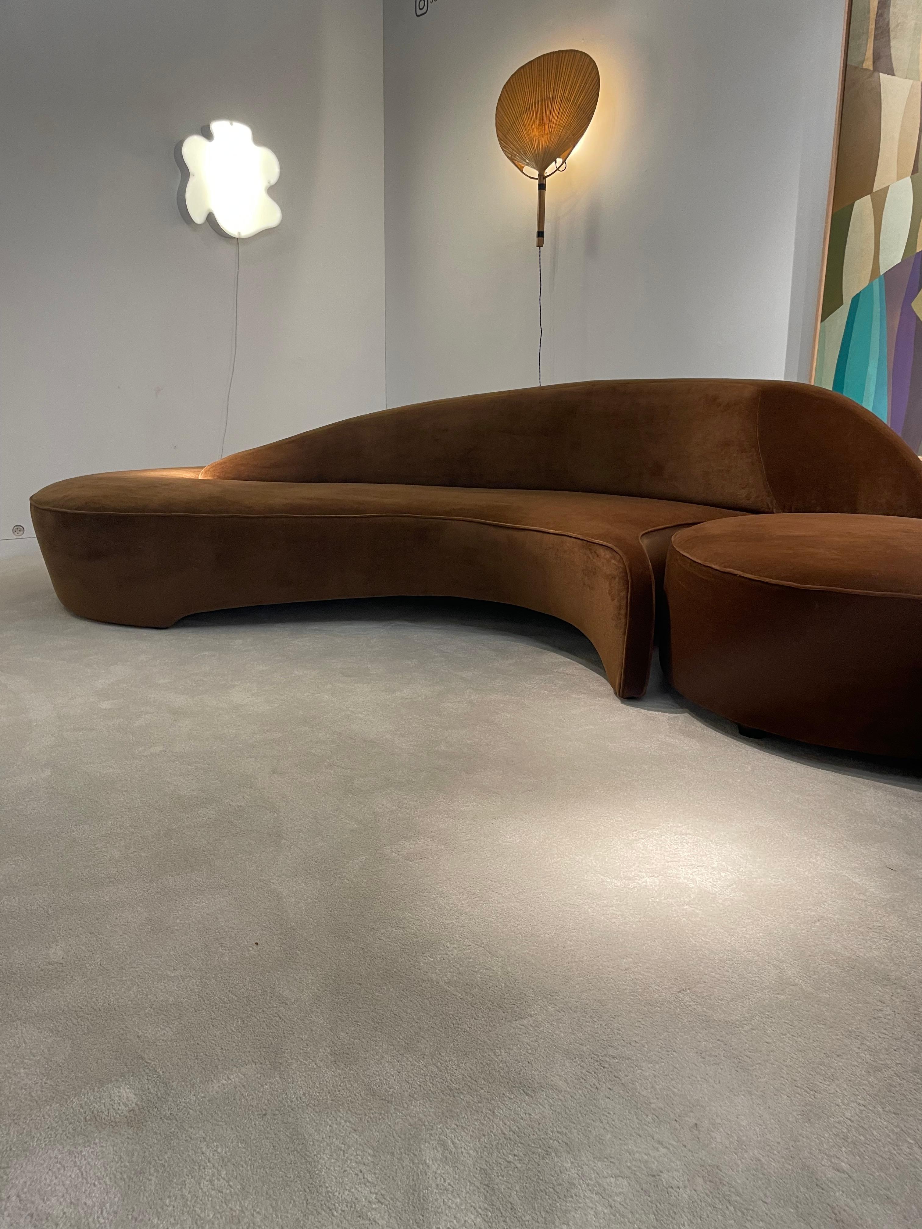 Velvet Sofa by Vladimir Kagan 1