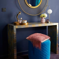 Tassel Pink Velvet Cushion