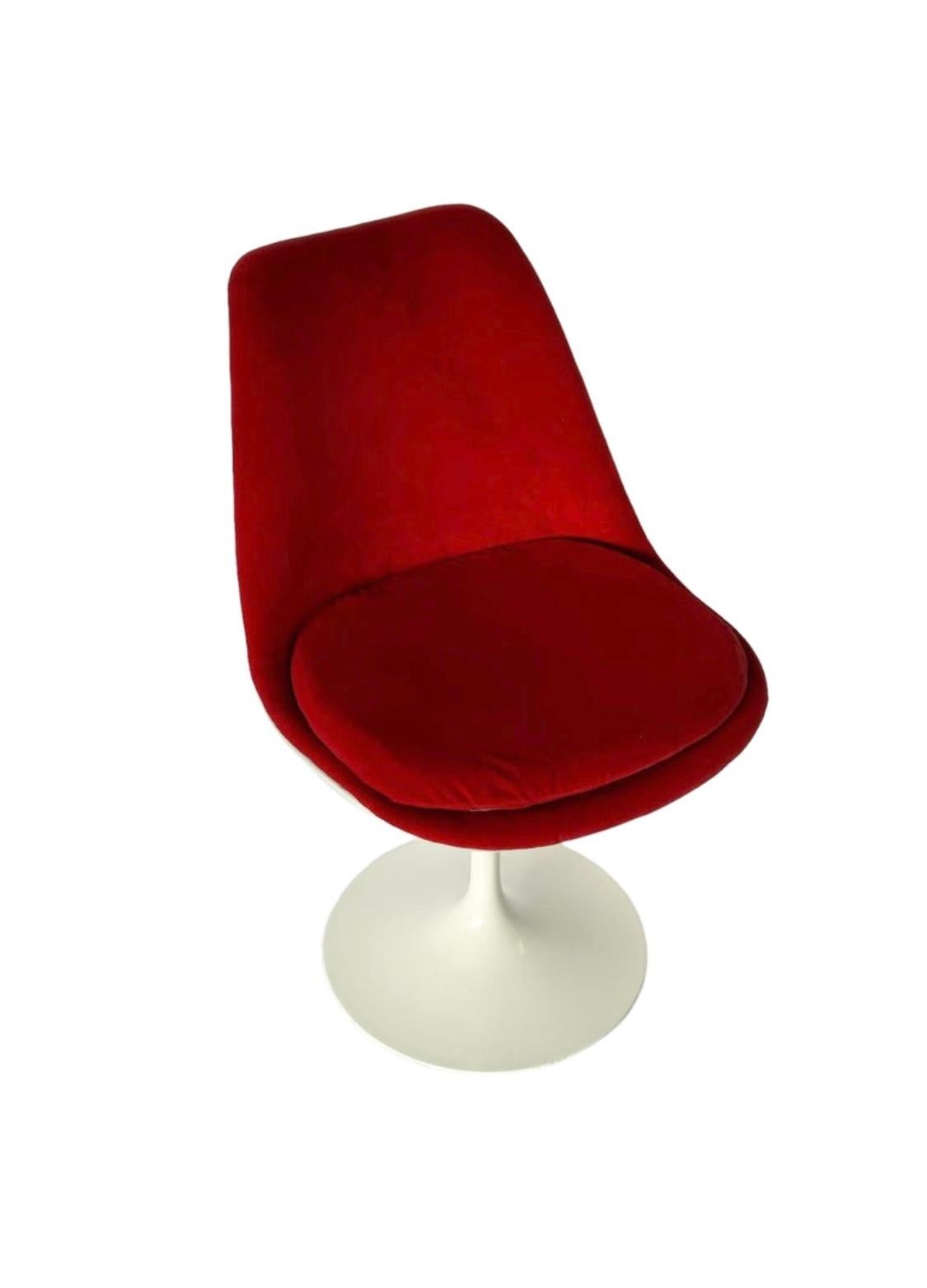 velvet tulip chair