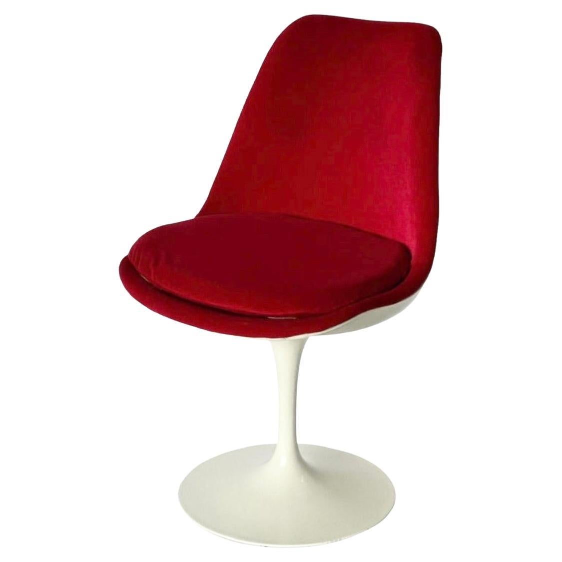 Velvet Tulip Side Chair Designed by Eero Saarinen for Knoll