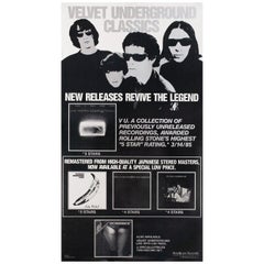 Velvet Underground Classics 1985 U.S. Poster