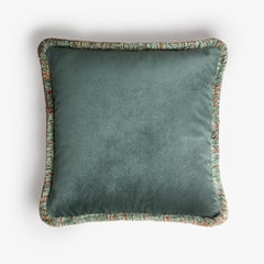 Velvet Plain Teal Coloured Cushion Whithout Frame
