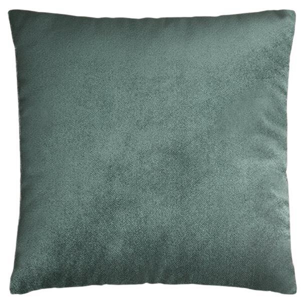 Velvet Plain Teal Coloured Cushion Whithout Frame For Sale