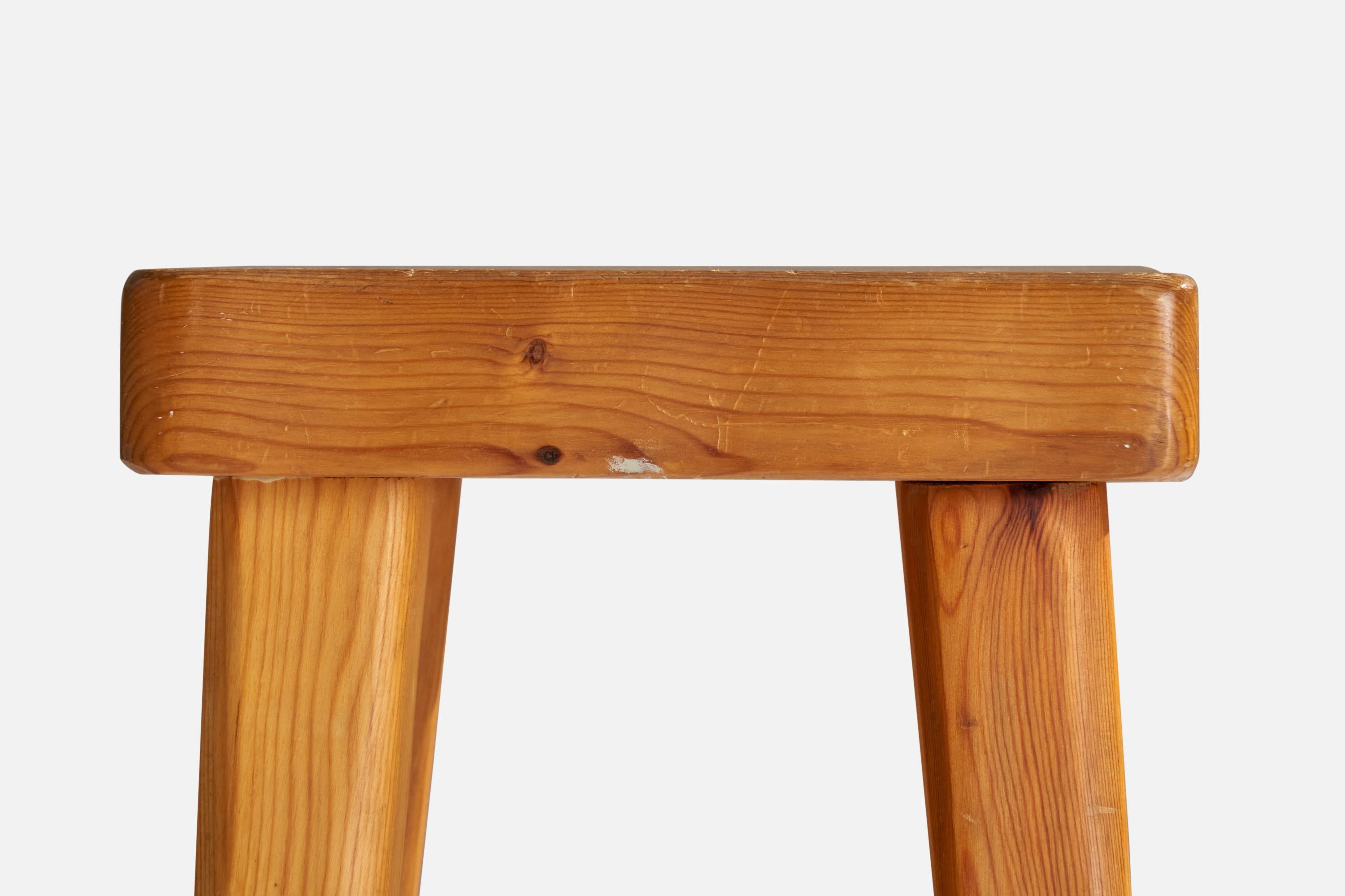 Pin Tabouret Vemdalia, pin, Suède, années 1970 en vente