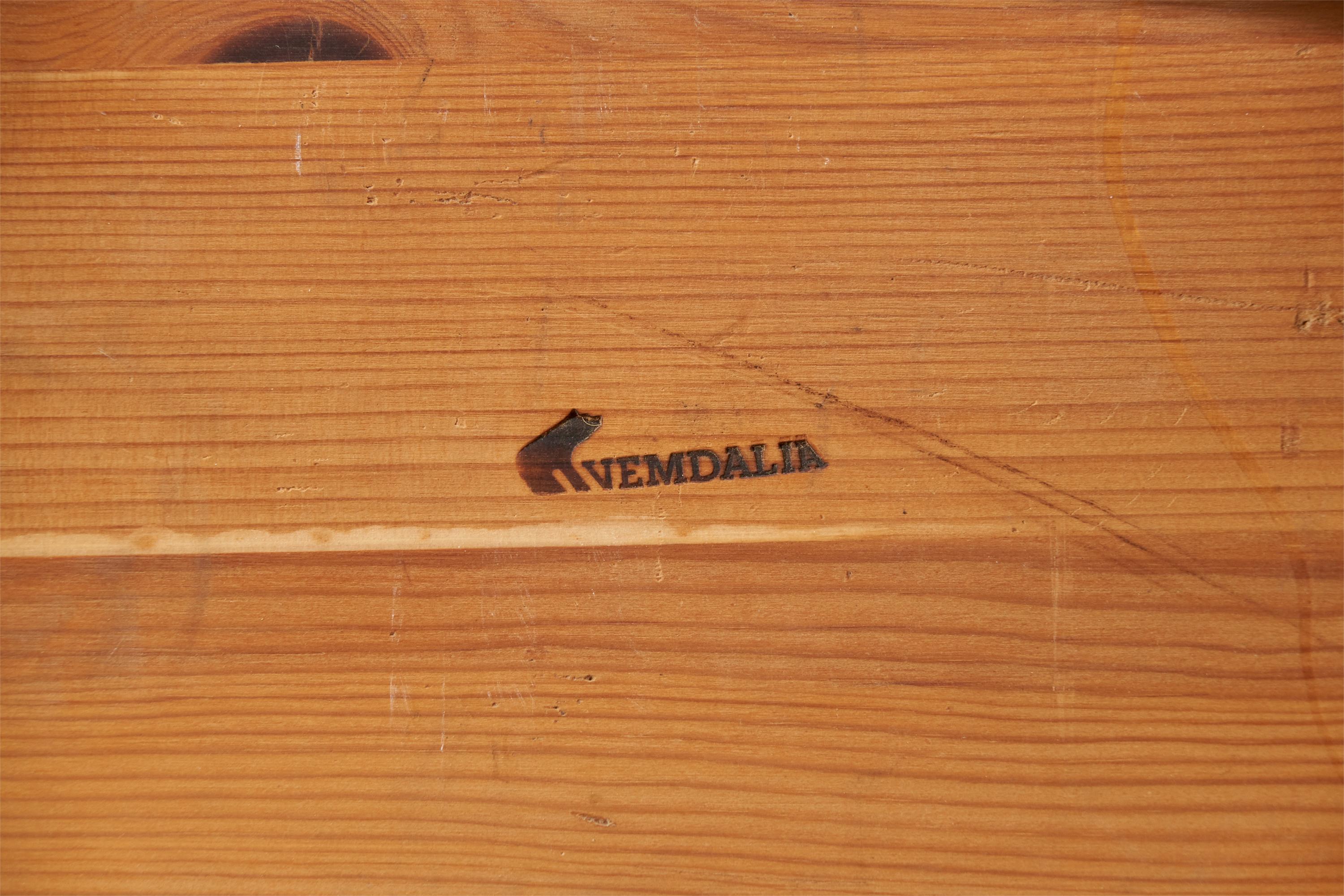 Tabouret Vemdalia, pin, Suède, années 1970 en vente 2