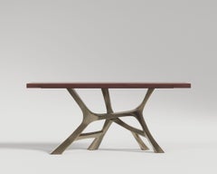 Vena Console Table in Polished Bronze by Palena Furniture