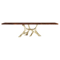 Vena Dining Table in Polished Bronze by Palena Furniture