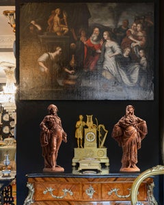 Sculpture ancienne Goyesco XIXe siècle Venancio Vallmitjana en terre cuite 1890