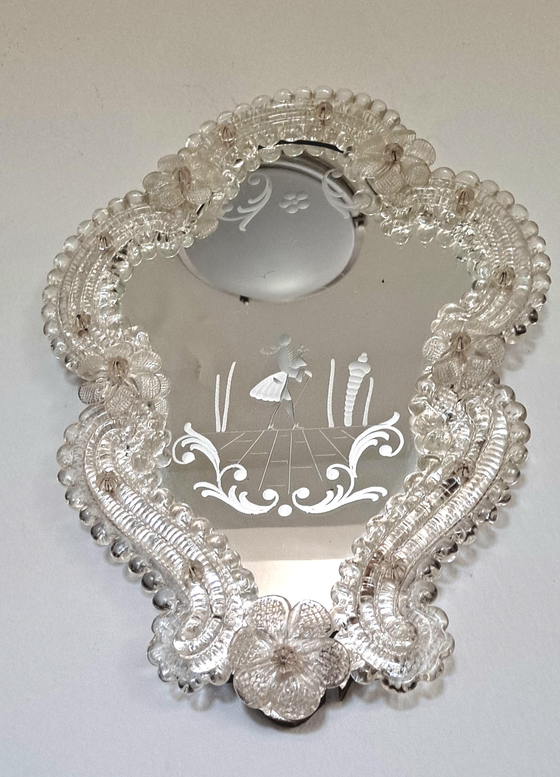 
Venation Murano mirror for the wall 