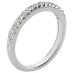 Venazia Design, 0.25 Carat Round Moissanite Forever One Wedding Matching Ring