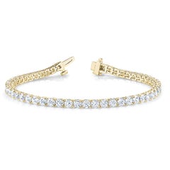 Venazia Design, 4.00 Ct Moissanite Round Forever One Tennis Bracelet