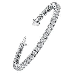 Venazia Design, 5.00 Ct Moissanite Round Forever One Tennis Bracelet