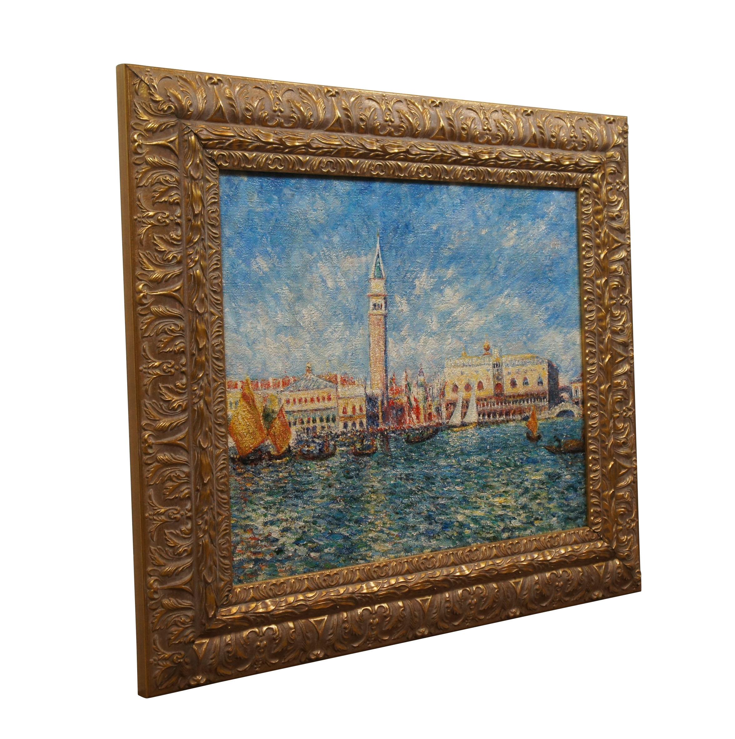 Vintage 20th century oil painting on canvas after the masterpiece 