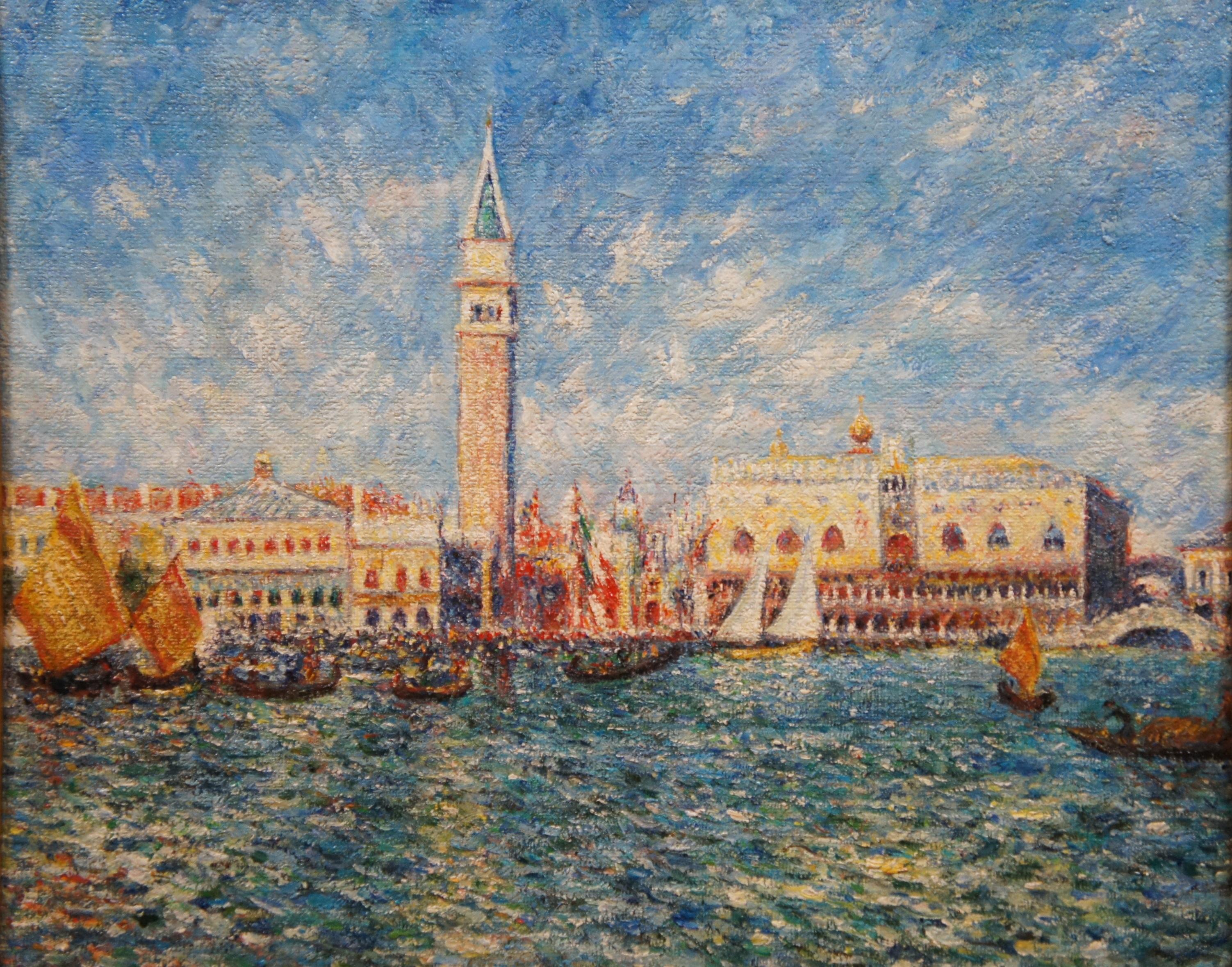 Vencie the Doge's Palace Oil Painting After Pierre-Auguste Renoir 32
