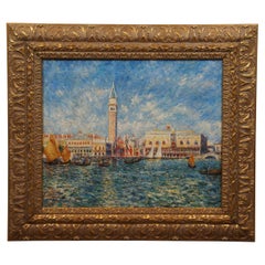 Vencie the Doge's Palace Oil Painting After Pierre-Auguste Renoir 32"