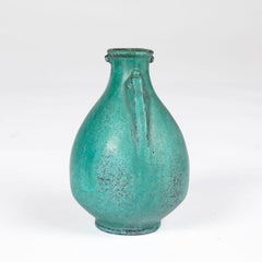vend Hammershøi – Green Ceramic Vase For Kähler, c. 1920–30
