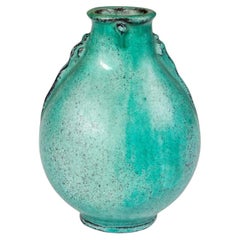 vend Hammershøi – Green Ceramic Vase For Kähler, c. 1920–30