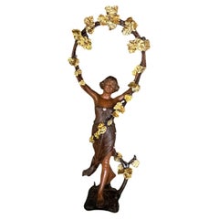 Skulptur „Vendimia Frau“ aus dem Jahr:1890, Jugendstil, Freiheit