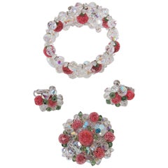 Vendome 1960s Floral Parure