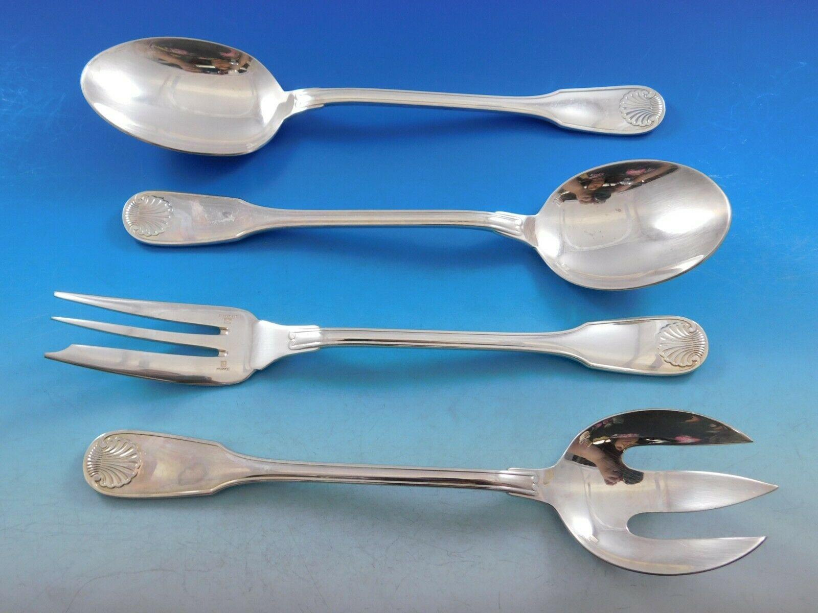 Arcantia Vendome Christofle Silverplate Flatware Set 12 Service 147 Pcs Dinner For Sale 2