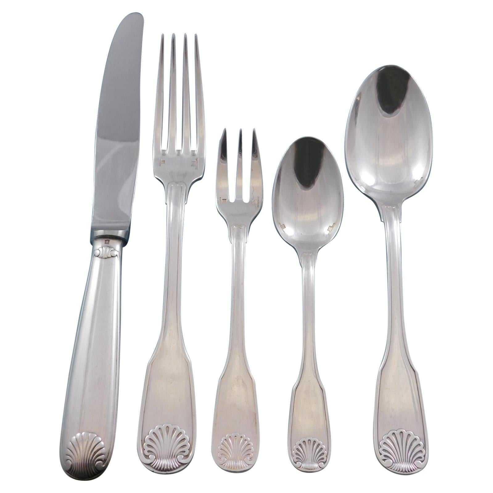 Arcantia Vendome Juego de Cubiertos de Plata Christofle 12 Servicio 67 Piezas Cena