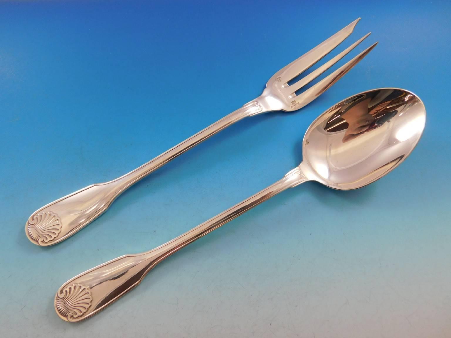 Vendome Arcantia Christofle Silverplate Flatware Set 12 Service 80 Pieces Dinner 1