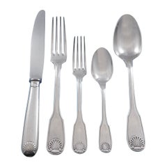 Vendome Arcantia Christofle Silverplate Flatware Set for 8 Service 40 Pcs Dinner