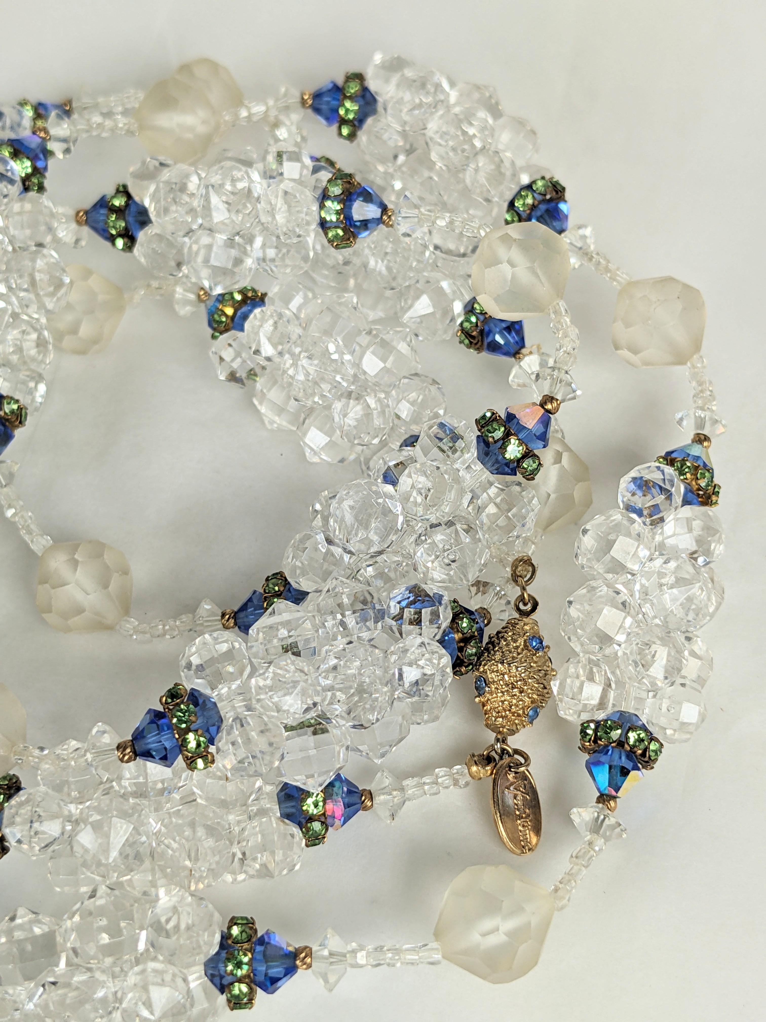 Collana con perline a grappolo di cristallo Vendome in vendita 1