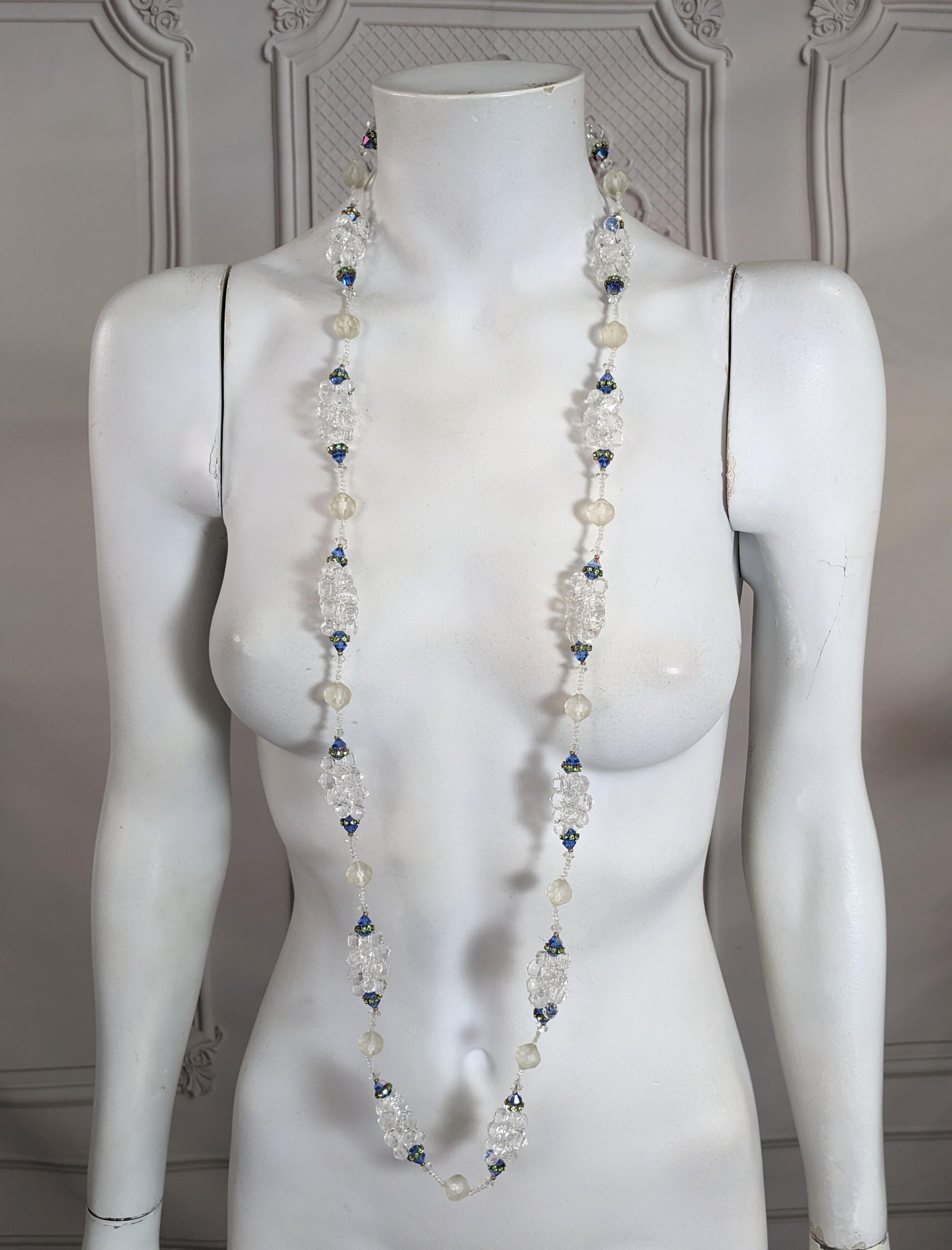 Collana con perline a grappolo di cristallo Vendome in vendita 3