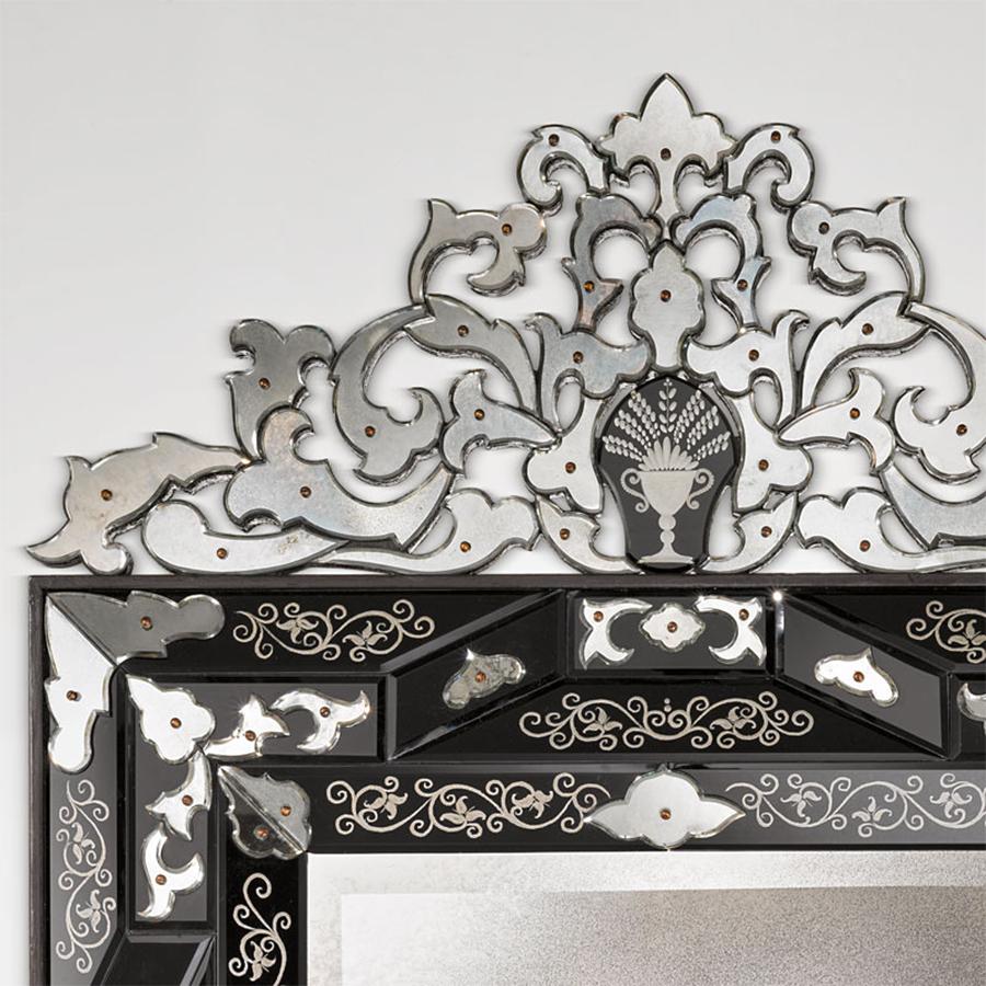 Carved Vendome Glass Mirror For Sale