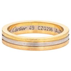 Retro Vendome Louis Cartier Wedding Band 18k Gold Ring Estate