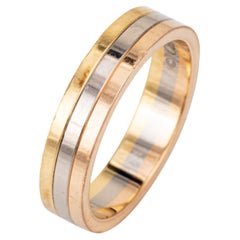 Fede nuziale Vendome Louis Cartier in oro 18 carati firmata Gioielleria