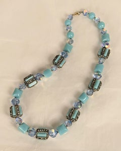 Vendome Turquoise and Aurora Necklace Set