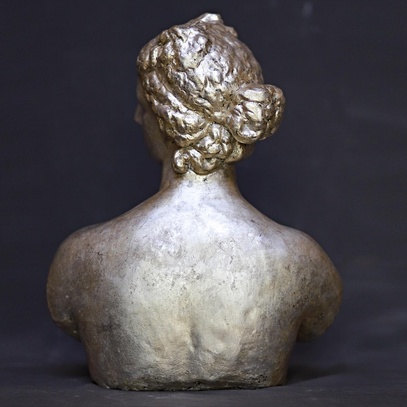 Italian Venere De' Medici Silvery Sculpture For Sale