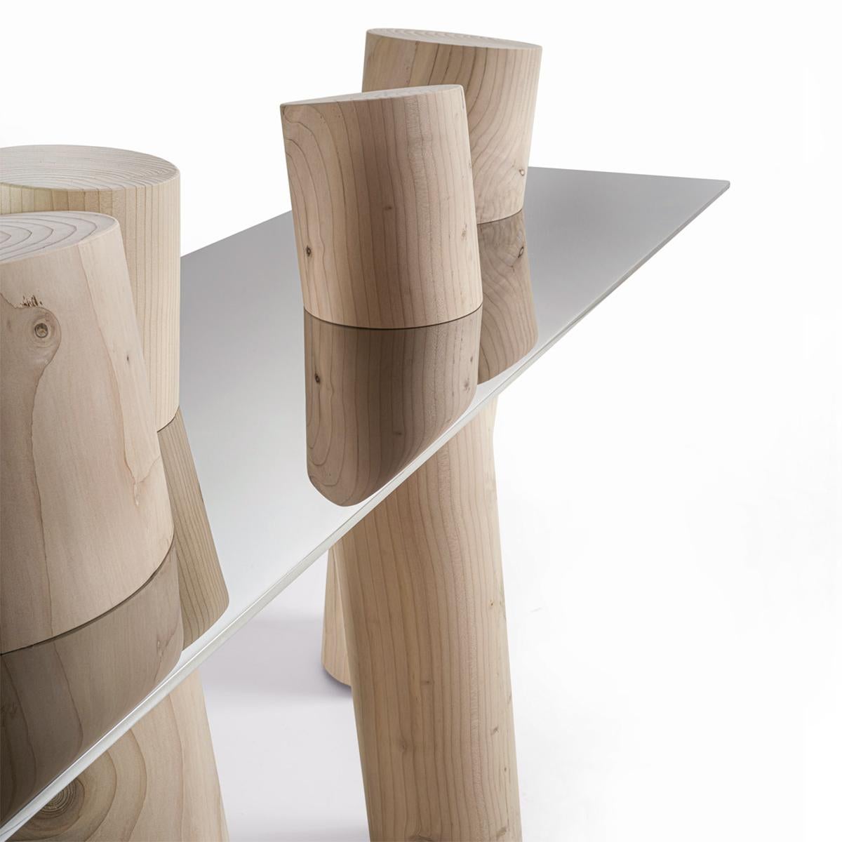 XXIe siècle et contemporain Table console en cèdre Venesia en vente
