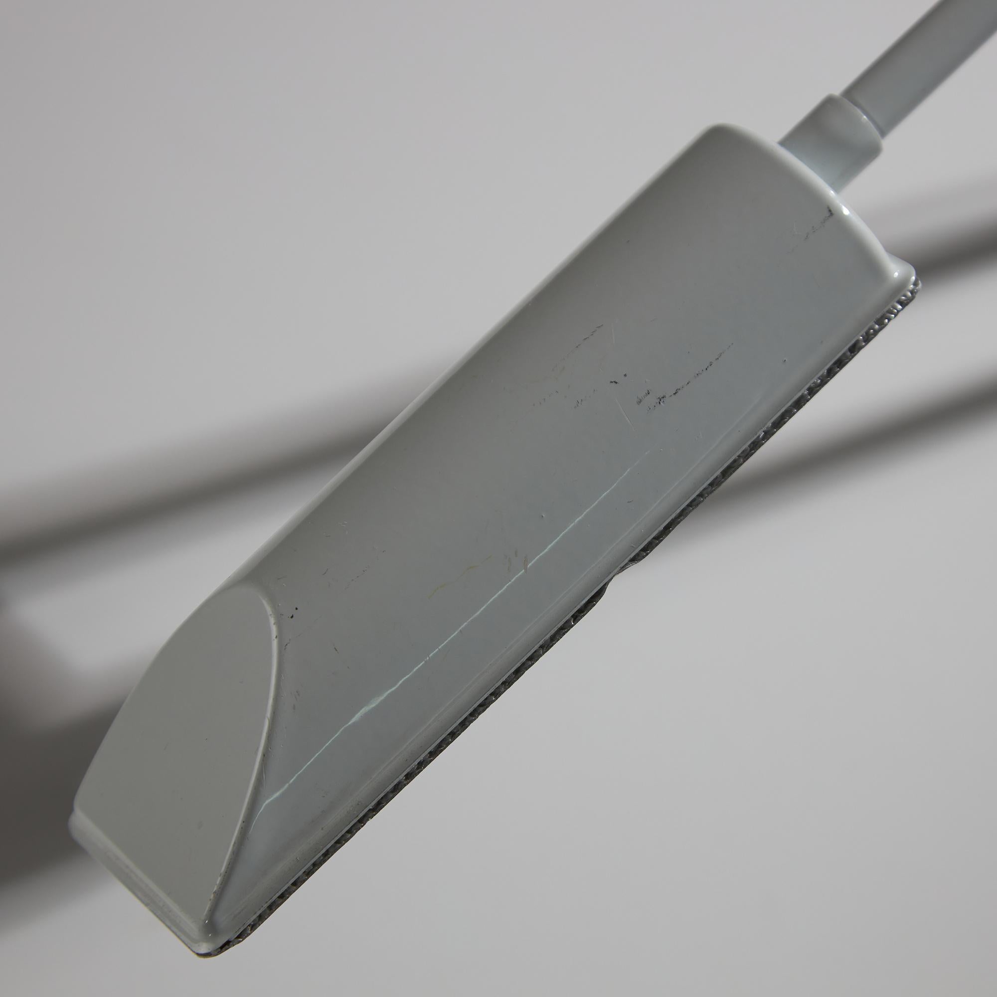 Veneta Lumi White Desk Lamp with Black Parts, 1980s 2