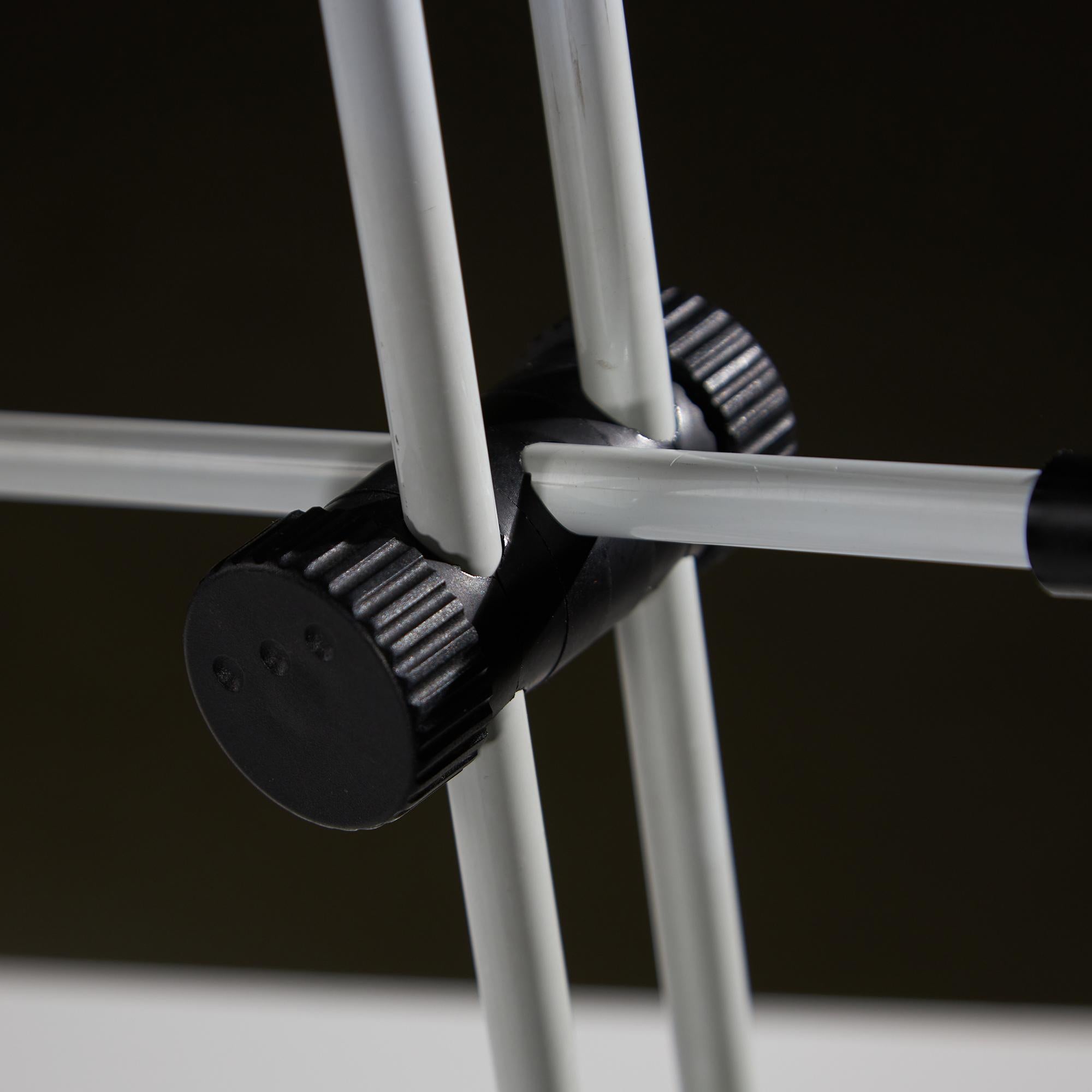 Veneta Lumi White Desk Lamp with Black Parts, 1980s 7