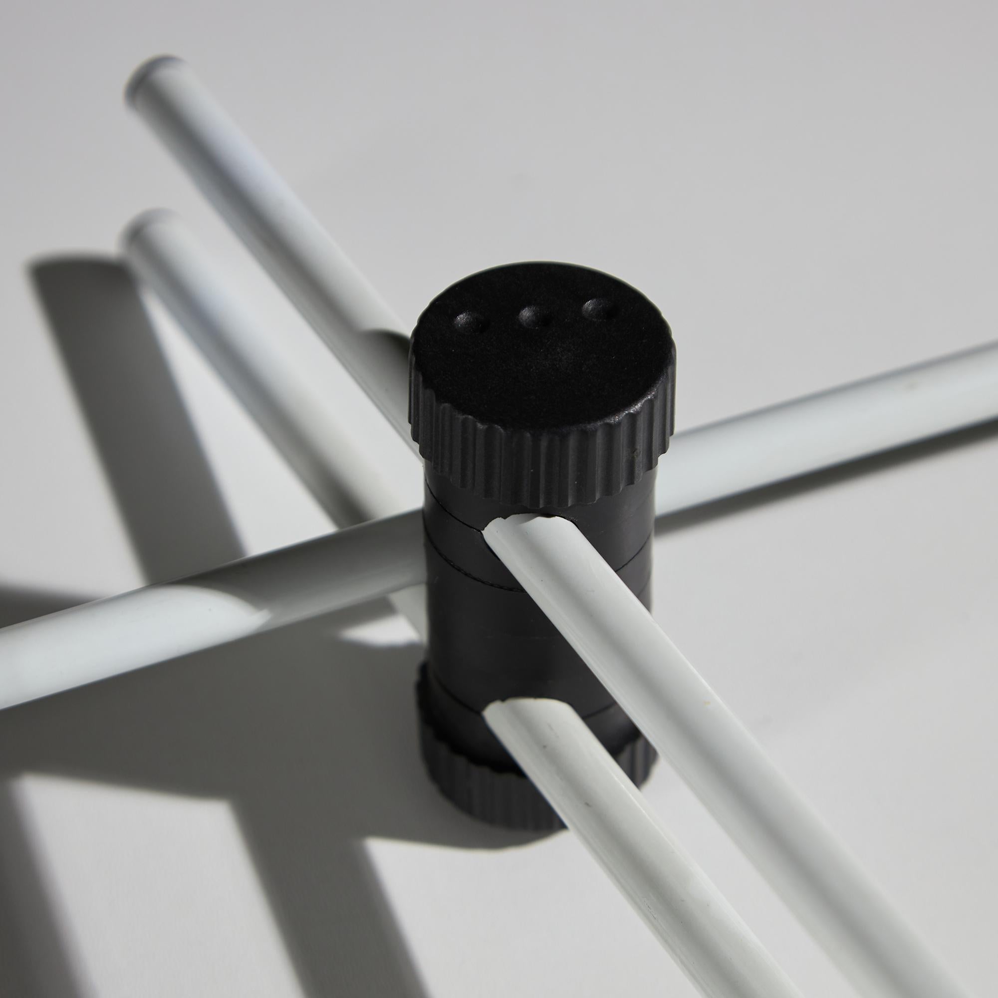 Veneta Lumi White Desk Lamp with Black Parts, 1980s 9