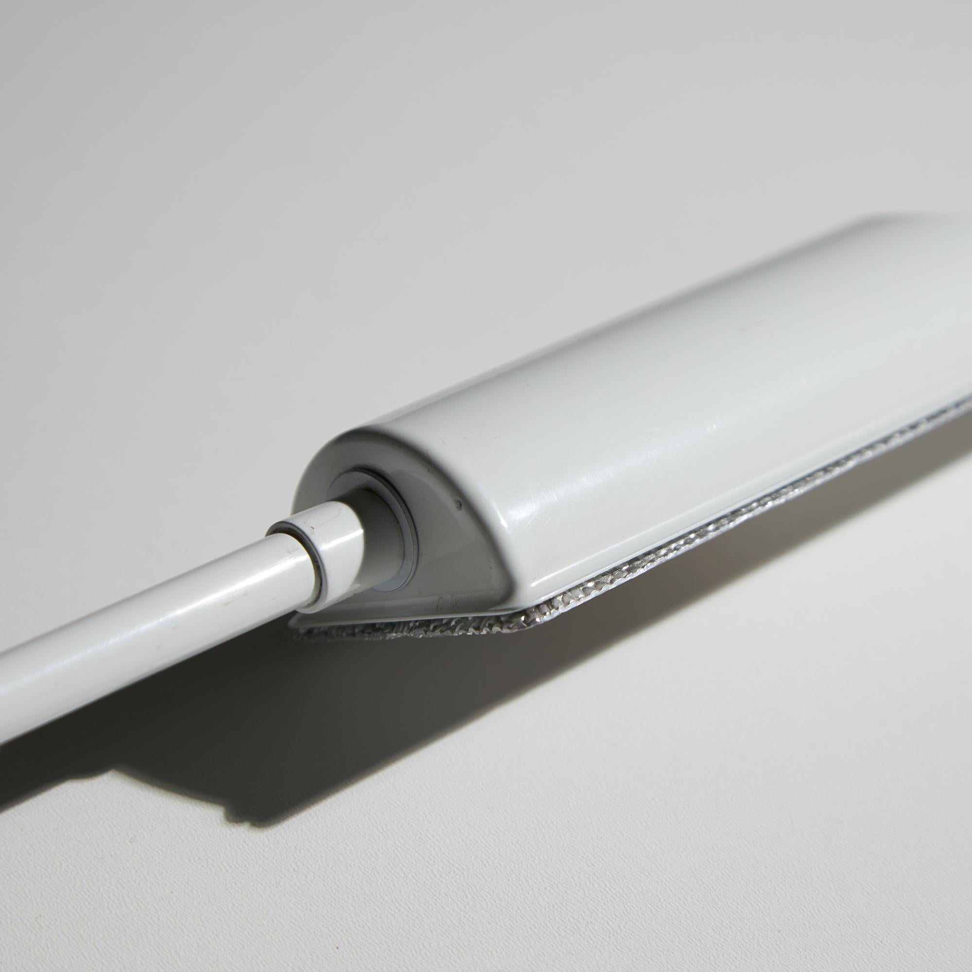 Metal Veneta Lumi White Desk Lamp with Black Parts, 1980s