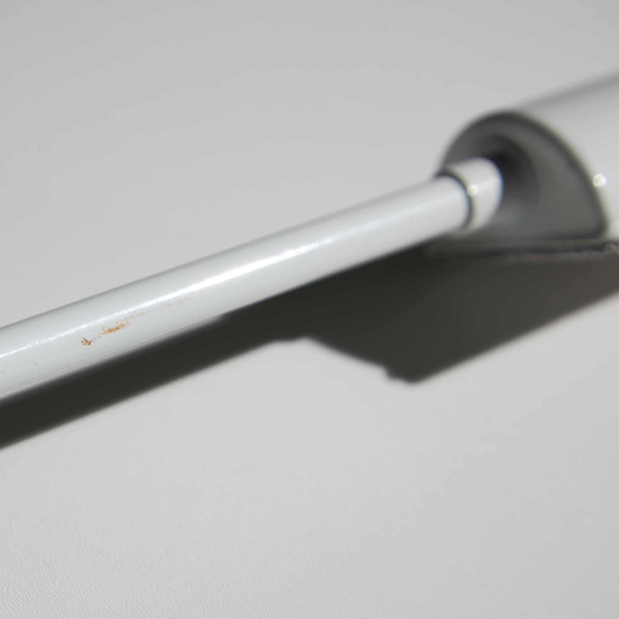 Veneta Lumi White Desk Lamp with Black Parts, 1980s 1