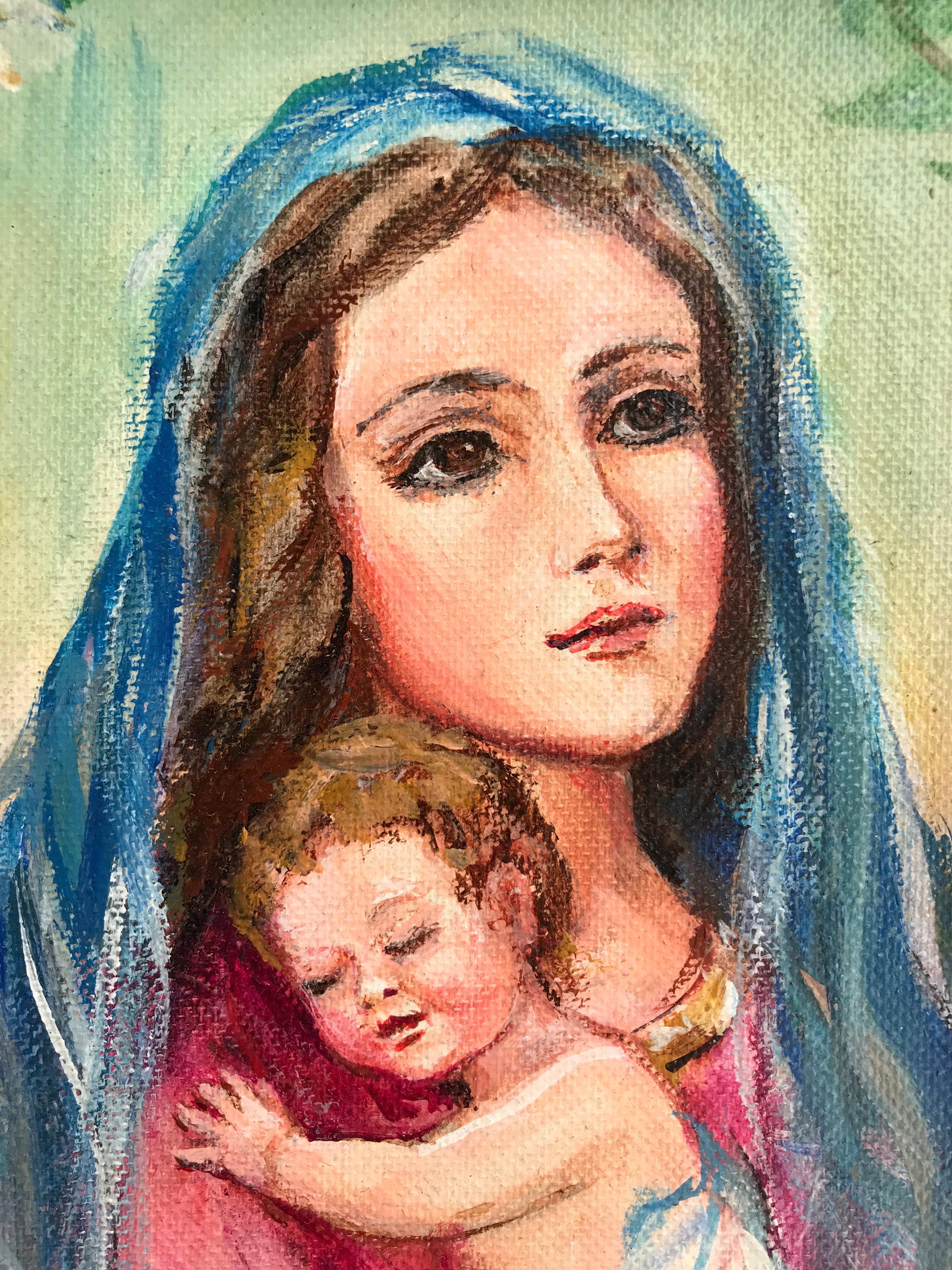 Madonna and Child III; Venetia Epler (American 1926 - 2005); oil on canvas; For Sale 2