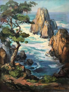 Point Lobos; Venetia Epler (American 1926 - 2005); oil on canvas