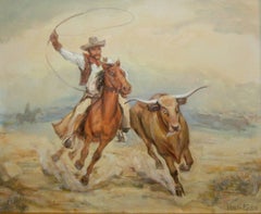 Venetia Epler - Ride `Em Cowboy; Venetia Epler (American 1926 - 2005); oil on canvas Ride `Em Cowboy; Venetia Epler (American 1926 - 2005); oil on canvas